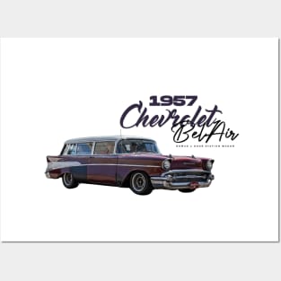 1957 Chevrolet Bel Air Nomad 2 Door Station Wagon Posters and Art